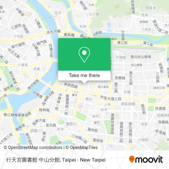 行天宮圖書館 中山分館地圖