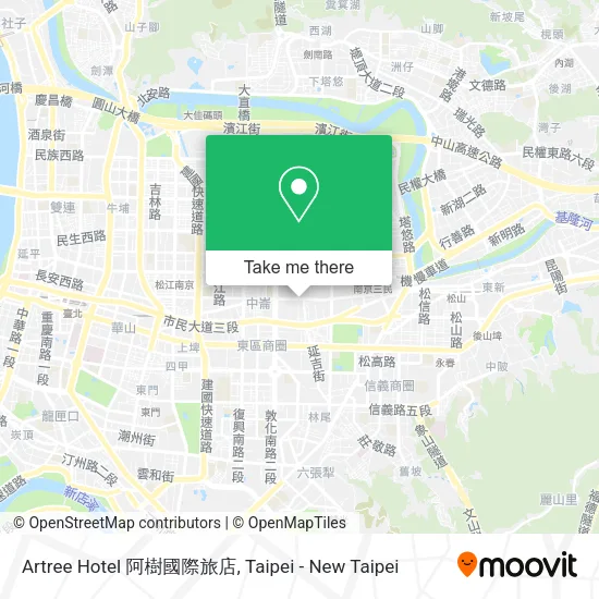 Artree Hotel 阿樹國際旅店地圖