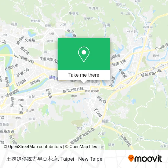 王媽媽傳統古早豆花店地圖