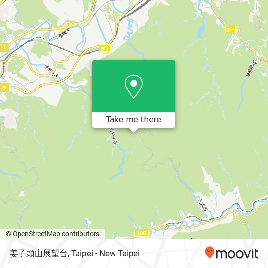 姜子頭山展望台 map