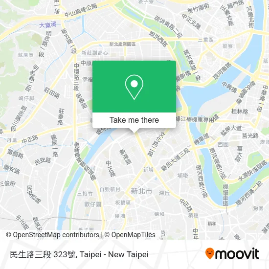 民生路三段 323號地圖