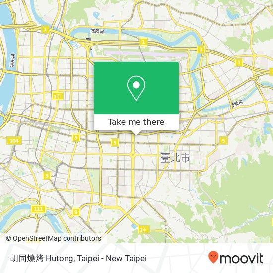 胡同燒烤 Hutong map