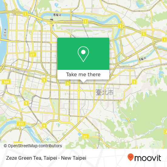 Zeze Green Tea map