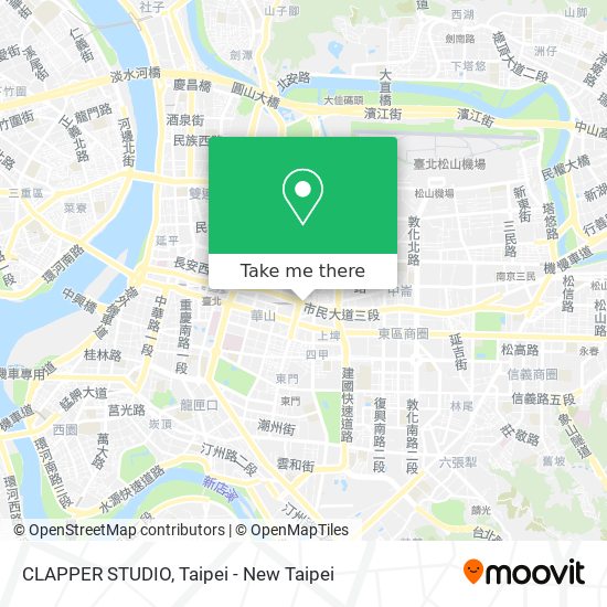 CLAPPER STUDIO map