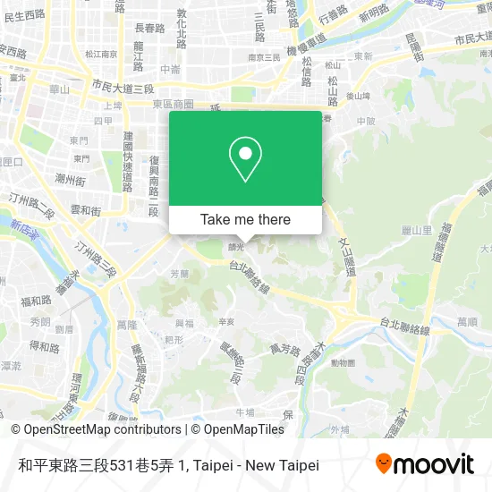 和平東路三段531巷5弄 1地圖