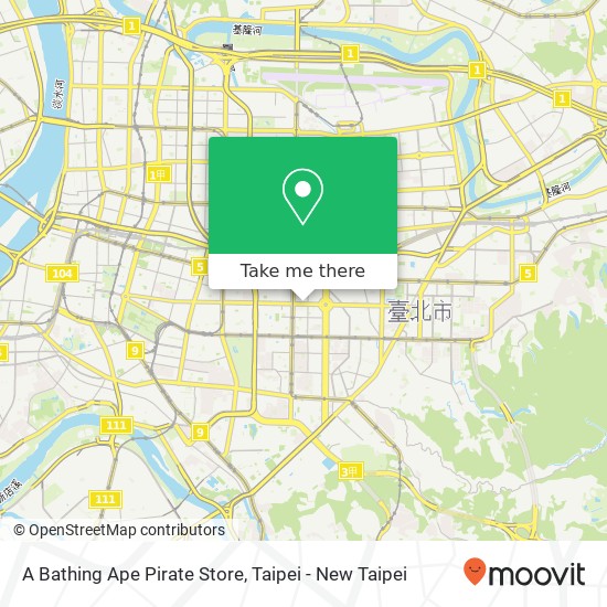 A Bathing Ape Pirate Store map