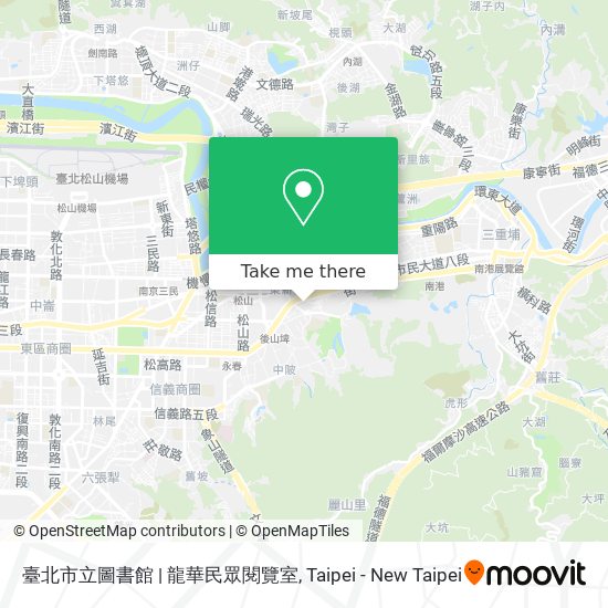 臺北市立圖書館 | 龍華民眾閱覽室 map