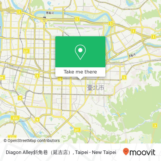 Diagon Alley斜角巷（延吉店） map