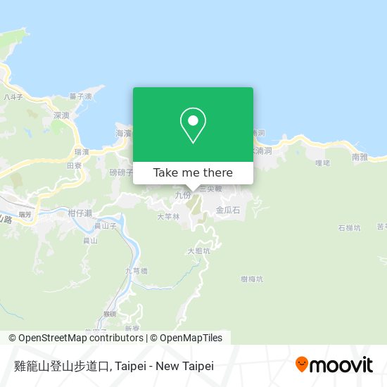 雞籠山登山步道口 map