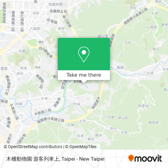 木柵動物園  遊客列車上 map