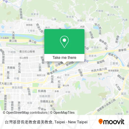 台灣基督長老教會週美教會地圖