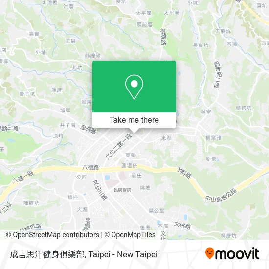 成吉思汗健身俱樂部地圖