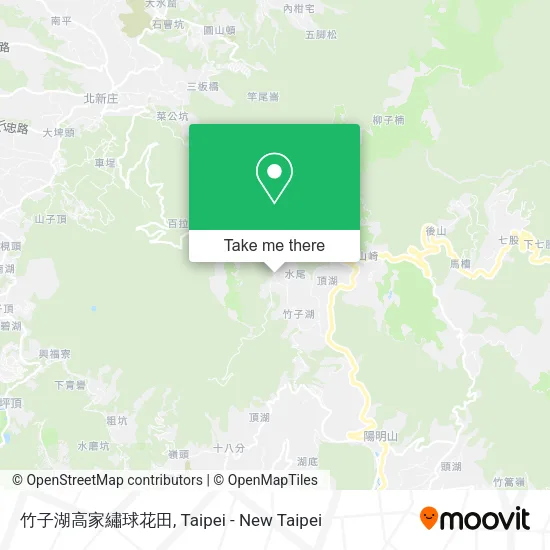 竹子湖高家繡球花田地圖