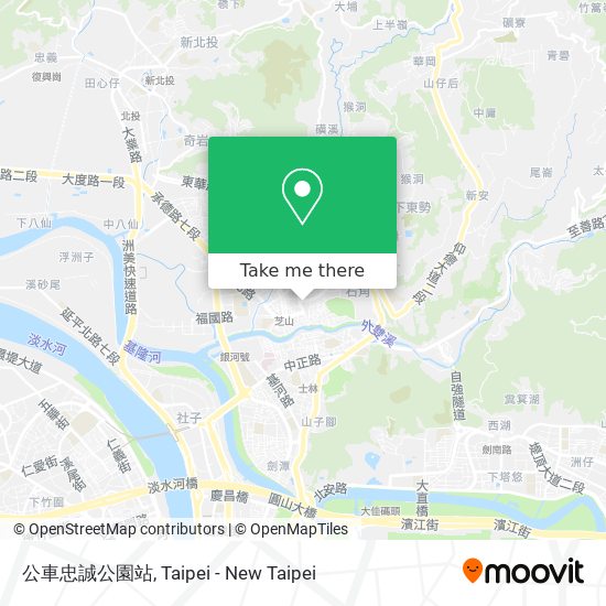 公車忠誠公園站 map