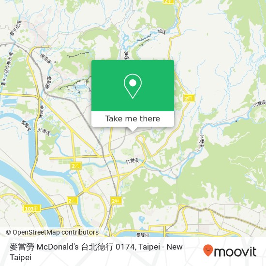 麥當勞 McDonald's 台北德行 0174地圖