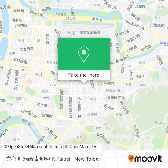 寬心園 精緻蔬食料理地圖