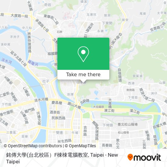銘傳大學地圖