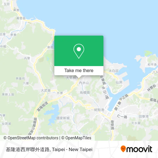 基隆港西岸聯外道路 map