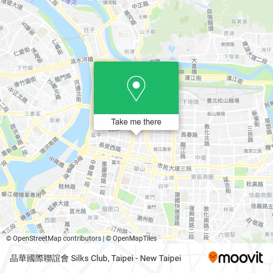 晶華國際聯誼會 Silks Club map