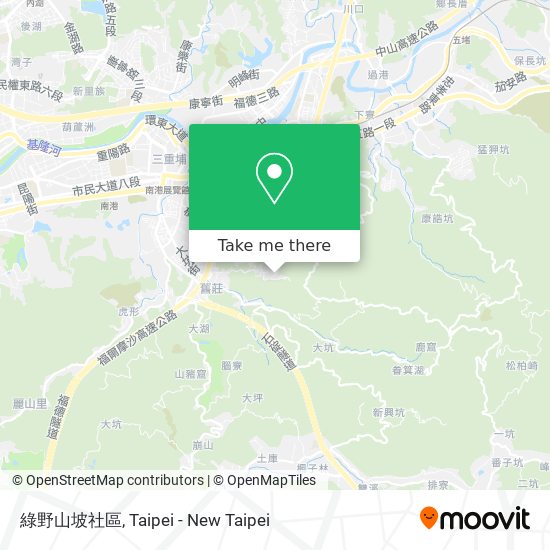 綠野山坡社區 map