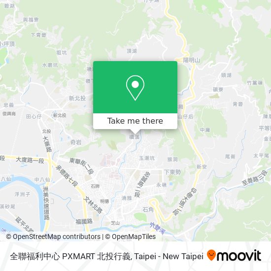 全聯福利中心 PXMART 北投行義 map