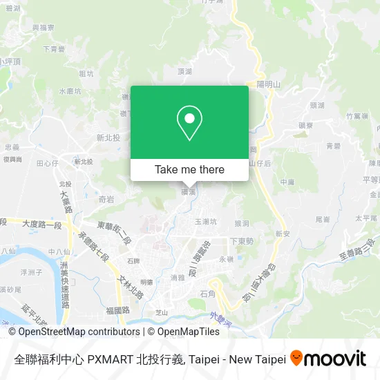 全聯福利中心 PXMART 北投行義地圖