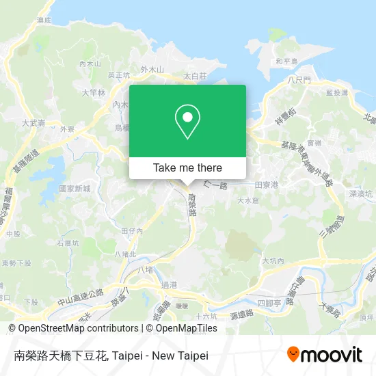 南榮路天橋下豆花地圖