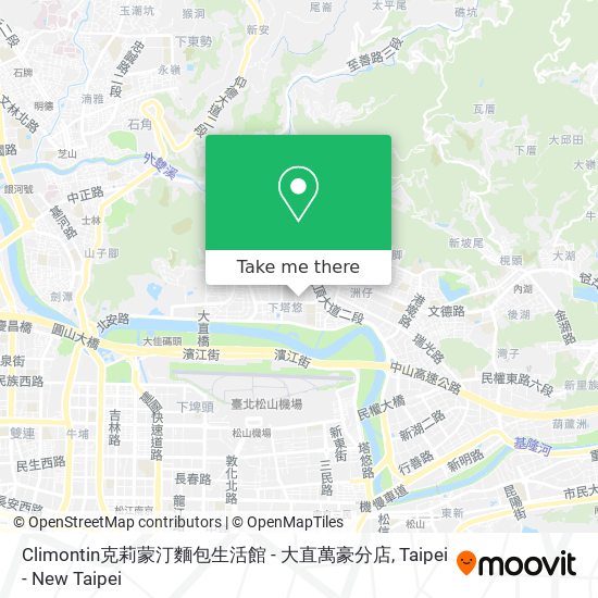Climontin克莉蒙汀麵包生活館 - 大直萬豪分店 map