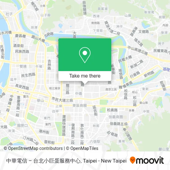 中華電信 – 台北小巨蛋服務中心地圖