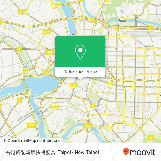 香港錦記燒臘快餐便當地圖