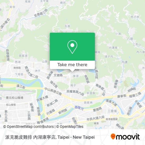 派克脆皮雞排 內湖康寧店 map