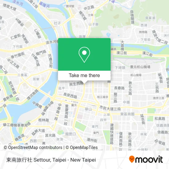 東南旅行社 Settour地圖
