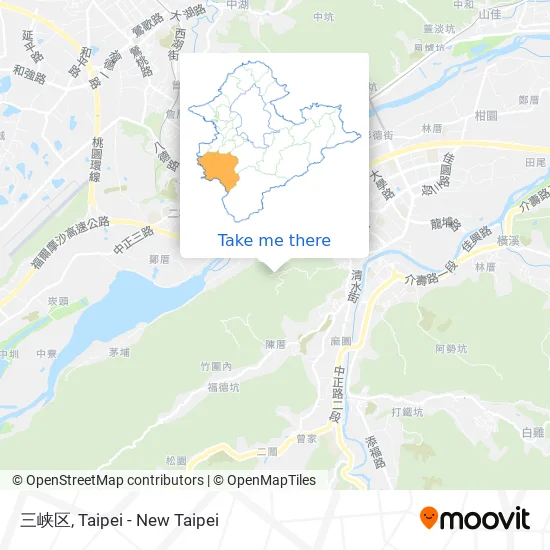 三峡区 map