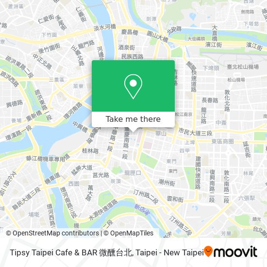 Tipsy Taipei Cafe & BAR 微醺台北 map
