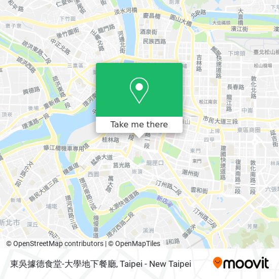 東吳據德食堂-大學地下餐廳 map