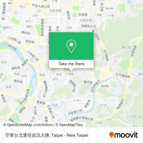空軍台北通信資訊大隊地圖