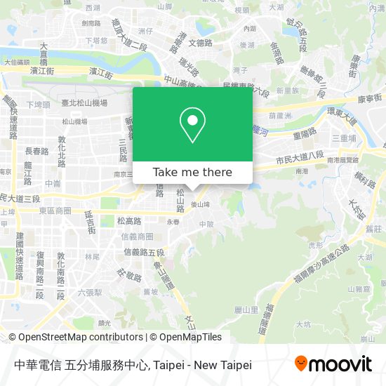中華電信 五分埔服務中心地圖