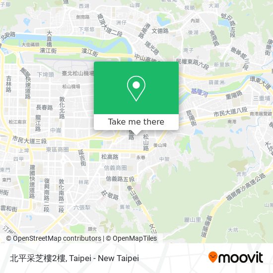 北平采芝樓2樓地圖