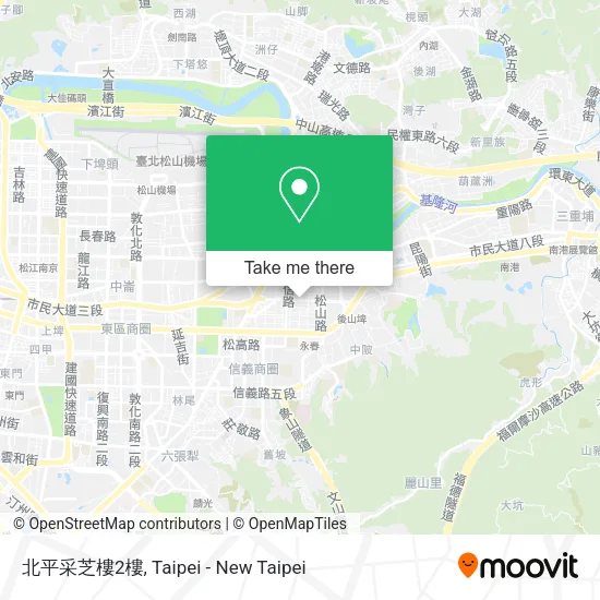 北平采芝樓2樓地圖