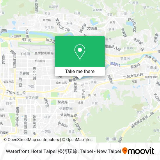 Waterfront Hotel Taipei 松河璞旅 map