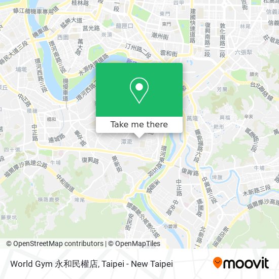 World Gym 永和民權店 map