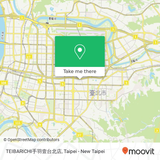 TEIBARICHI手羽壹台北店地圖