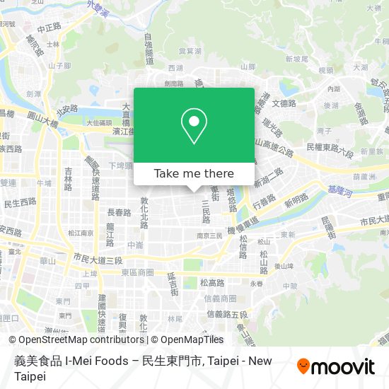 義美食品 I-Mei Foods – 民生東門市地圖