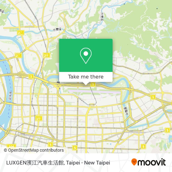 LUXGEN濱江汽車生活館 map