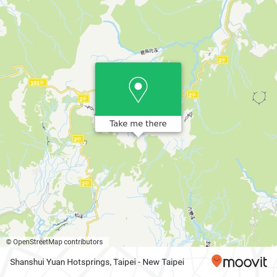 Shanshui Yuan Hotsprings map