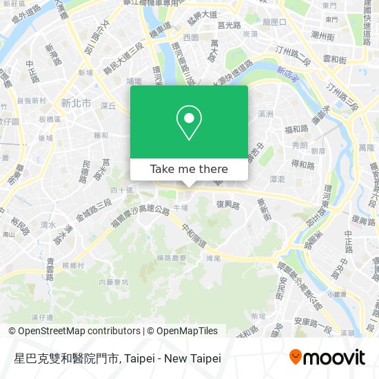 星巴克雙和醫院門市 map