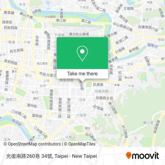 光復南路260巷 34號地圖