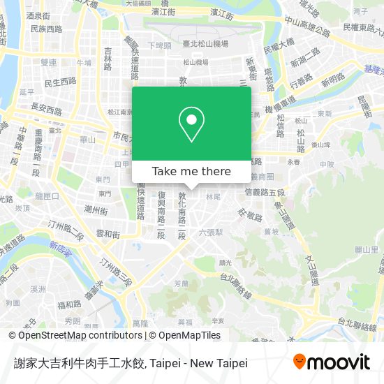 謝家大吉利牛肉手工水餃 map