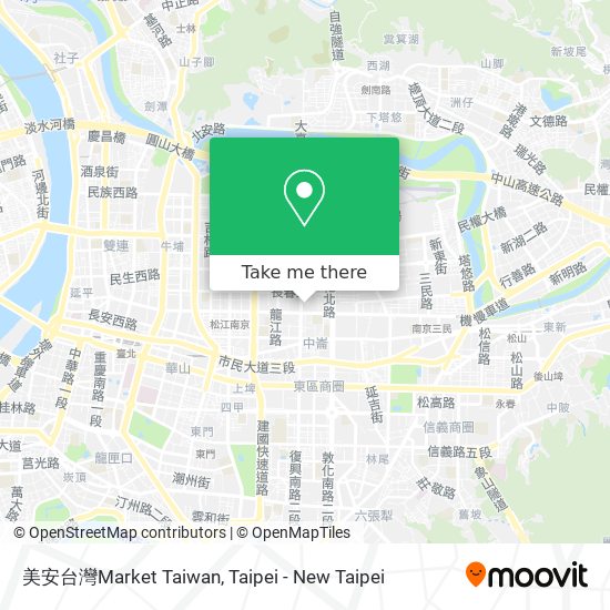 美安台灣Market Taiwan map