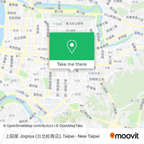 上閤屋 Jogoya (台北松壽店) map